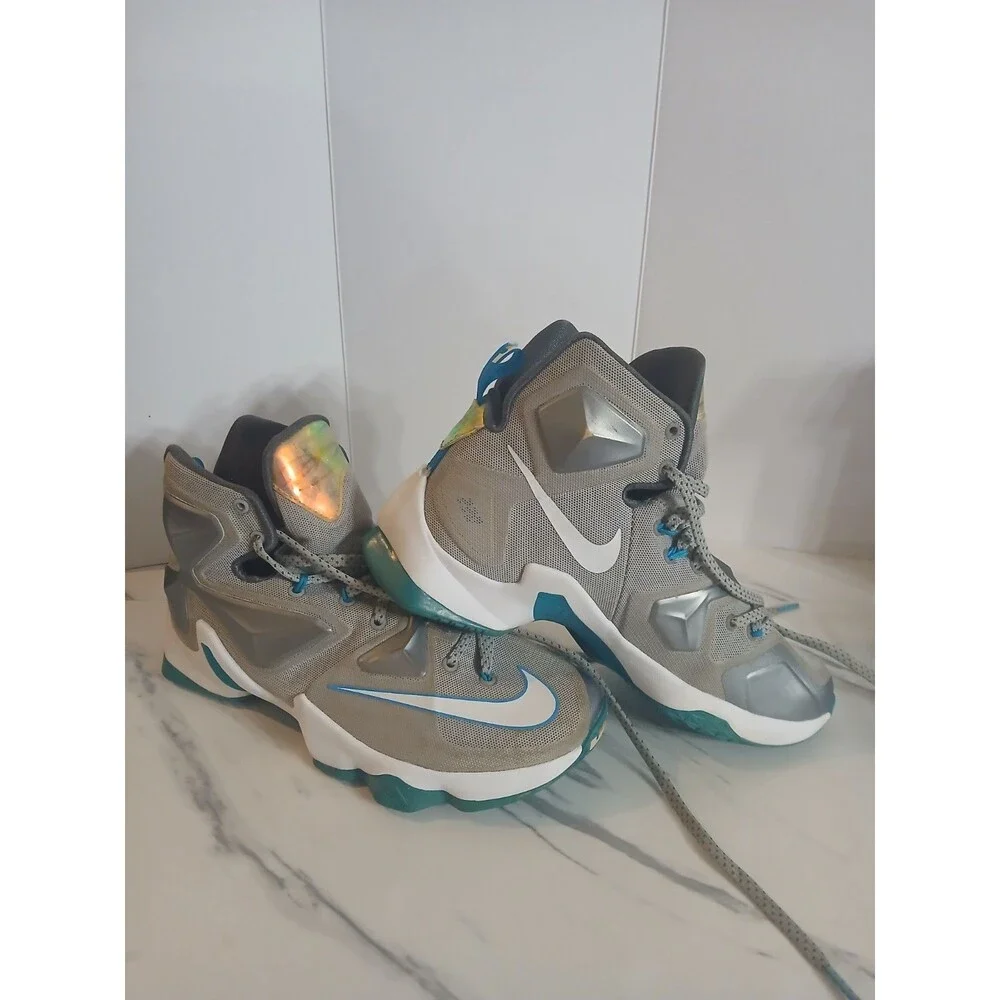 Nike LeBron 13 “Blue Lagoon” Hologram Basketball Shoes Men’s 7